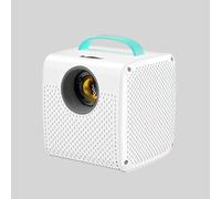 Mini proyector, soporte 1080P, proyector de libros para leer, proyector portátil con asa, conexión USB/HDMI, 50 ANSI, proyector de video de pantalla de 20 a 70 pulgadas para portátil/PC/smartphone