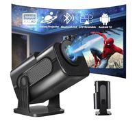 Mini proyector Starlight compatible con 1080P y 4K con wifi 6 y Bluetooth 5.2, proyector de películas Android 12 TV con aplicaciones integradas compatible con PC/Smartphone/HDMI/USB, uso en interiores