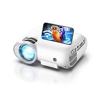 Mini Proyector WiFi 5G Bluetooth 1080P Nativo Portátil, 7500 Lúmenes Cine en Casa 130,000 Horas con Pantalla 300" HDMI/VGA/USB/AV/SD
