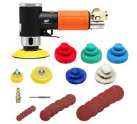 Mini pulidora de coches WorkPad, pulidora neumática, amoladora excéntrica WP 25mm 50mm 76mm Amoladora angular - Ligera, fácil de usar, completa con accesorios - Ideal para mecánicos de coches.