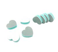 Mini pulidores de uñas en forma de corazón, mini bloque de pulido, herramientas de manicura profesional de doble cara para dar forma a las uñas de los pies y las manos