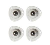 Mini Pulley Castors - 4 Piece Multi-Purpose Swivel Wheels | High Strength ABS And Carbon Steel, Strong Load-Bearing Furniture Mobility Kit, No-Noise Smooth Rotation For Home Decor
