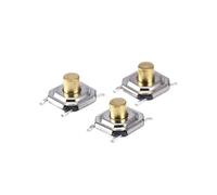 Mini Pulsadores Táctiles 50 unidades de interruptores de botón SMD de 4x4x1,5 mm y 4x4x3 mm, 4 pines, pulsadores táctiles micro.(4x4x1.5MM Bulk)