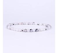 Mini Pulsera Con Abalorio De 4mm Y 6mm, Cuentas De Piedra Natural, Pulsera De Yoga, Joyería Para Mujeres Y Hombres, El Mejor Regalo Para Amiga,Ágata Loca,Cuentas De 6 Mm-17 Cm