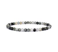 Mini Pulsera De 4/6mm Con Cuentas De Piedra Natural, Pulsera De Yoga, Joyería Para Mujeres Y Hombres, Regalos Para Mejores Amigas,Piedra De Hierba,Cuentas De 6 Mm-17 Cm