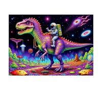 Mini puzzle de 1000 piezas, diseño de dinosaurios y astronauta espacial para adultos