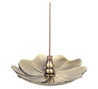 Mini Quemador de Incienso de Cobre, Lotus Floral Creativo con Bobina de Alambre para Decoración Interior