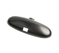 MINI R50 R52 R53 Estilo fibra de carbono Cubierta del espejo retrovisor, Pegatina Espejo Interior para Mini Cooper One/S/JCW R50 R52 R53(Tipo A, Estilo fibra de carbono)