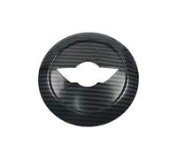 Mini R50 R52 R53 Tapa del Panel Central del Volante, Adhesivo Central del Volante para Mini Cooper One/S/JCW Serie R R50 R52 R53 2002-2006(Carbono)