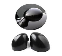 MINI R55-R61 Cubiertas de espejo retrovisor, Juego de tapas de espejo lateral para Mini Cooper One/S/JCW Serie R R55 R56 R57 R58 R59 R60 R61(Negro brillante, Para espejo plegable eléctrico)