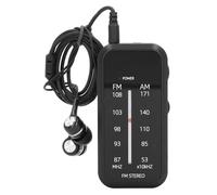 Mini Radio Estéreo Am FM, Radio Transistor con Pilas AAA, con Sintonizador Digital y Luz Indicadora, para Correr, Andar en Bicicleta, Caminar, Acampar