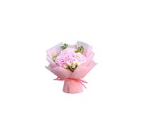 Mini ramo de flores para rejillas de ventilación de aire acondicionado de coche, jabón simulado, rosas