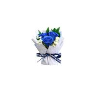 Mini ramo de flores para rejillas de ventilación de aire acondicionado de coche, jabón simulado, rosas