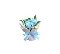 Mini ramo de flores para rejillas de ventilación de aire acondicionado de coche, jabón simulado, rosas