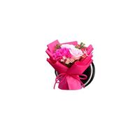 Mini ramo de flores para rejillas de ventilación de aire acondicionado de coche, jabón simulado, rosas