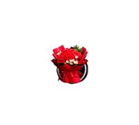 Mini ramo de flores para rejillas de ventilación de aire acondicionado de coche, jabón simulado, rosas