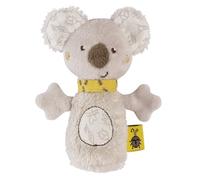 Fehn mini sonajero koala, Juguete de agarre para hacer sonar, sentir y jugar, adorable animal de tela suave, juguete de motricidad como fiel compañero para bebés y niños pequeños de 0+ meses