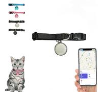 Mini rastreador de mascotas, localizador GPS impermeable para perros y gatos, diseño en forma de campana para seguimiento en tiempo real en todo el mundo, fácil fijación a cualquier collar para máxima