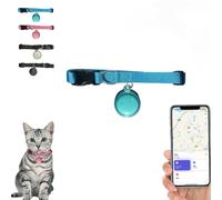 Mini rastreador de mascotas, localizador GPS impermeable para perros y gatos, diseño en forma de campana para seguimiento en tiempo real en todo el mundo, fácil fijación a cualquier collar para máxima