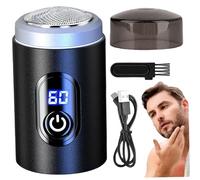 Mini rasurador eléctrico, maquinillas de afeitar eléctricas impermeables recargables, mini rasurador de eficiencia portátil compacta y cómoda para retoques rápidos, viajes o uso diario.