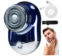 Mini rasuradora eléctrica, rasuradora portátil recargable de metal recargable, uso húmedo y seco para hombres, maquinillas de afeitar