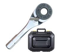 Mini Ratchet Tool - Compact Ratcheting Wrench for Assembly Work | Chrome Vanadium Steel with Reversible Gear Mechanism, Precision Tightening Hand Tool for Bicycle Electronics Furniture Appliance