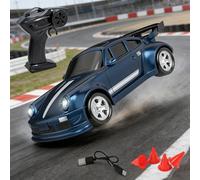 Mini RC Drift Car 1:64 Remote Controlled Drift Car Model,2.4G 4WD Racing Cars with Light & Barrier,High Speed for Adults Gifts für Adults für Erwachsene fördert Kreativität und praktische Fähigkeiten