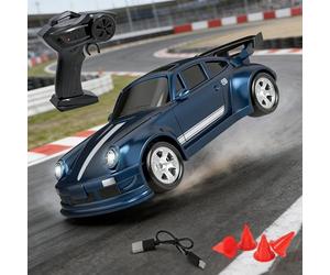 Mini RC Drift Car 1:64 Remote Controlled Drift Car Model,2.4G 4WD Racing Cars with Light & Barrier,High Speed for Adults Gifts für Adults für Erwachsene fördert Kreativität und praktische Fähigkeiten