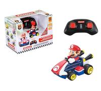 Carrera RC Mario Kart Mini RC Mario, para niños y Adultos, niños y niñas, Licencia Original única, diversión de conducción instantánea con Listo para Correr, auténtica Experiencia de Mario Kart, Rojo