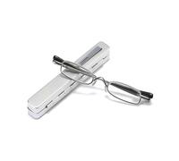 Mini Reading Glasses Presbyopic Glasses Slim Portable Visual Aid Glasses 1.0 Silver