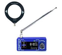 Mini receptor de radio de banda completa SI4732 de 0,5 a 108 MHz (versión nueva y mejorada), compatible con FM, AM y SSB, con auriculares integrados.