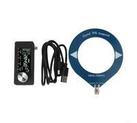 Mini receptor de radio portátil SI4732 de onda corta con sintonizador HF SW VHF de 0.5-108 MHz, pantalla IPS a color de 1.9 pulgadas, modos DAB Digital AM FM USB LSB, bucle y telescópico (anillo negro