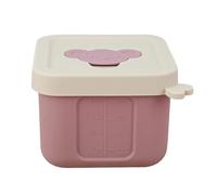 Mini recipiente para aperitivos, diseño a prueba de fugas, 7,8 x 7,8 x 6 cm, mini de alimentos con tapa, de alimentos reutilizable, sello de silicona, para aderezos de ensalada, salsa