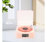 Mini Record Altavoz Bluetooth 1500 mAh rosado