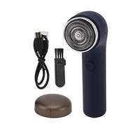 Mini recortador de barba eléctrica Clipper Tirmer de cabello facial Portable Must-Have para hombres Oficina de viajes para niños (Azul)