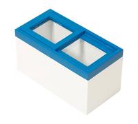Mini refrigerador doméstico con congelador horizontal de 30 litros.