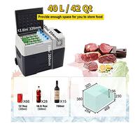 Mini refrigerador for coche de 30L, 40L, 50L, nevera pequeña, congelador, compresor portátil, enfriador de 12V/24V for conducir, Camping, Picnic Para bricolaje(42Qt 40L)
