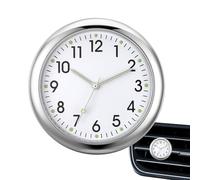 Mini reloj de cuarzo para coche, que brilla en la oscuridad, reloj de tablero de coche, reloj de cuarzo adhesivo para salpicadero, barco, bicicleta