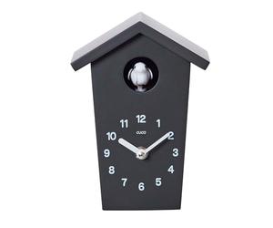 Mini Reloj de Cuco HOCHHAUS, Reloj de Pared, Reloj Moderno Selva Negra, 17.0 × 12.4 × 9.0cm (LxAxA), Reloj de Pared con Función de Sueño Nocturno, Llamada de Cuco, Movimiento de Cuarzo