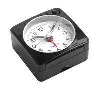 Mini reloj despertador de viaje con movimiento de cuarzo silencioso, sonido de alarma Crescendo, función de repetición y luz, diseño compacto y ligero