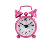Mini reloj despertador para estudiantes, compacto de 4 x 5,8 x 1,8 cm, construcción de metal resistente y ABS, visualización fácil de leer, opciones de colores vibrantes, funcionamiento silencioso