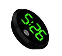 Mini reloj digital para coche, pequeño accesorio para el salpicadero del coche, resistente al agua, pequeño reloj digital con indicador LED nocturno, reloj de ventilación de coche, reloj adhesivo