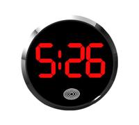 Mini reloj para automóvil: reloj luminoso LED, visualización de la hora confiable, relloj digital automotriz | Relojes digitales para automoción para interior, automoción, escritorio
