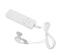 Mini Reproductor de MP3 Compacto y Portátil, Sonido sin Pérdidas, Soporte de 64 GB, para Estudiantes Que Corren y Viajan (White)