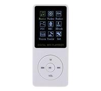 Mini Reproductor de Música MP3 Portátil, MP4 de Música de Sonido Estéreo HiFi para Estudiantes para Estudios y Deportes, Admite Tarjeta TF y Tarjeta de Extensión, 1.8 Pulgadas Pantalla TFT(Blanco)