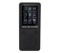 Mini Reproductor de Música MP4 para Estudiantes, MP3 Portátil para Deportes, MP4 Multifuncional Admite Música MP3 y Video AMV, Libro Eléctrico, Radio, Soporte Tarjeta de Memoria Máxima 32G(negro)