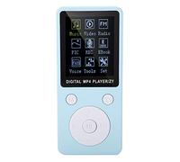 Mini Reproductor de Música MP4 para Estudiantes, MP3 Portátil para Deportes, MP4 Multifuncional Admite Música MP3 y Video AMV, Libro Eléctrico, Radio, Soporte Tarjeta de Memoria Máxima 32G(azul)