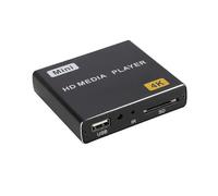 Mini reproductor multimedia 4K HDD 1080P, reproductor de vídeo digital horizontal y vertical con unidad USB/tarjetas SD y enchufe estadounidense.