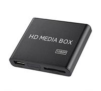 Mini Reproductor Multimedia Full HD 1080P Compatible con Caja RMVB MP3 USB AVI MKV, Tamaño Pequeño, Apariencia Hermosa, Admite Reconocimiento Automático de Salida, Múltiples