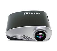 Mini reproductor multimedia portátil LED para el hogar de 800 lúmenes, compatible con reproducción 1080P, proyector USB compatible con (color: blanco-melocotón frutal5) (D) pequeño regalo